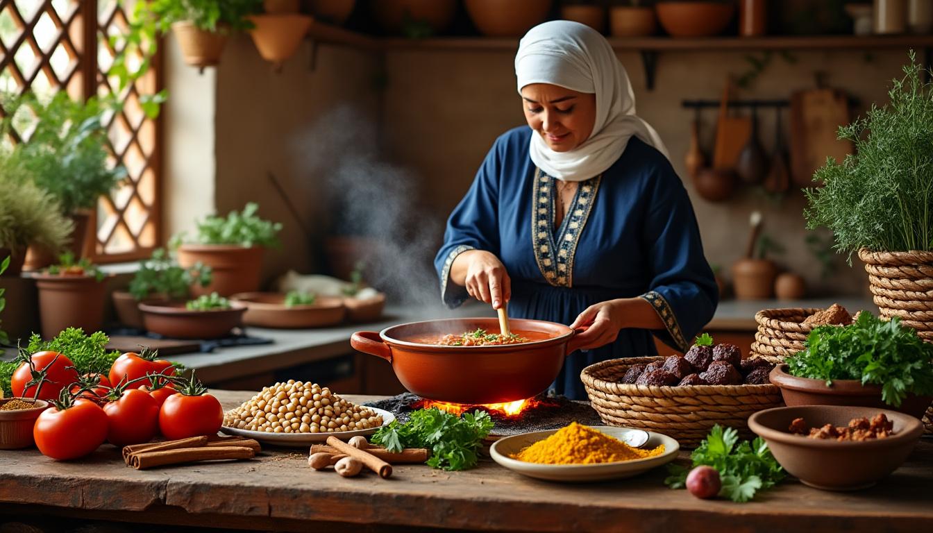 découvrez l'harira, soupe traditionnelle marocaine : ses origines, secrets de préparation et ses bienfaits pour la santé pour un repas savoureux et nutritif.