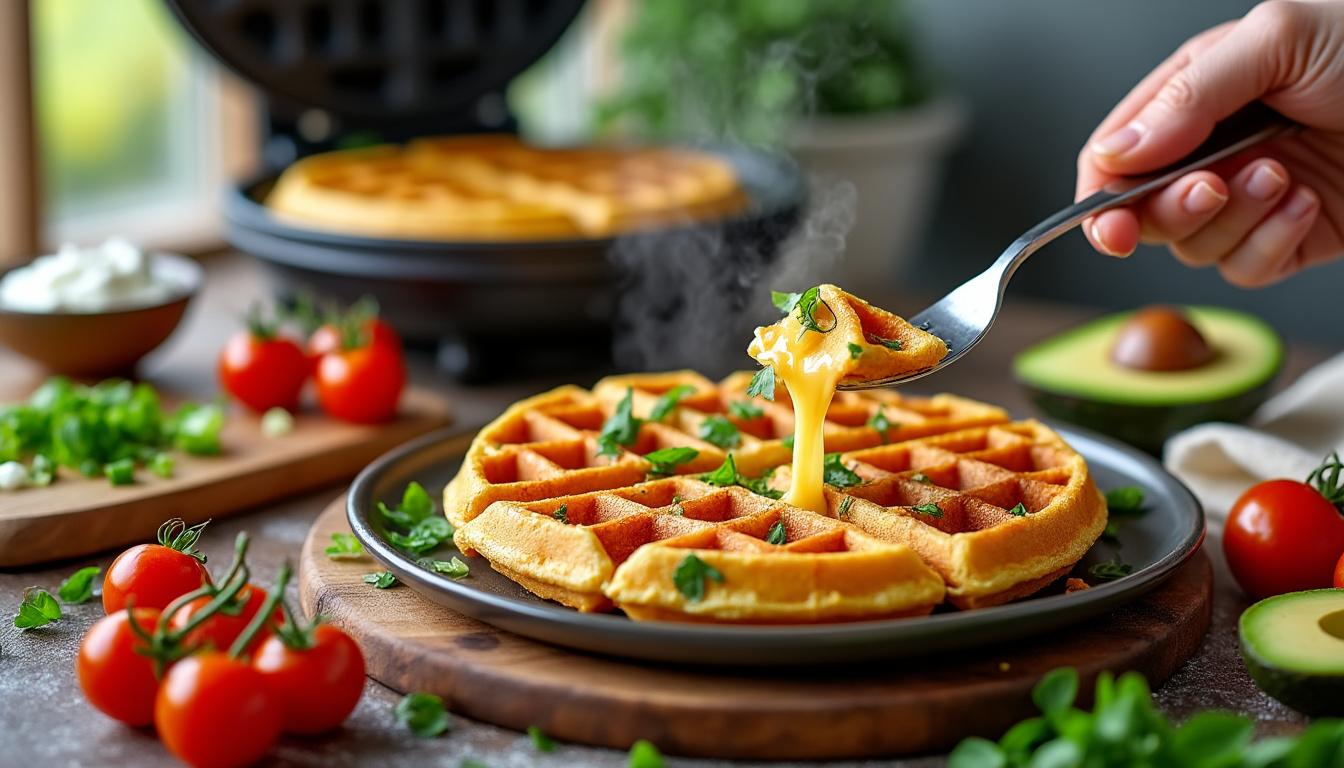 découvrez notre recette simple et rapide pour préparer une gaufre salée savoureuse à la maison, idéale pour un repas gourmand et original.