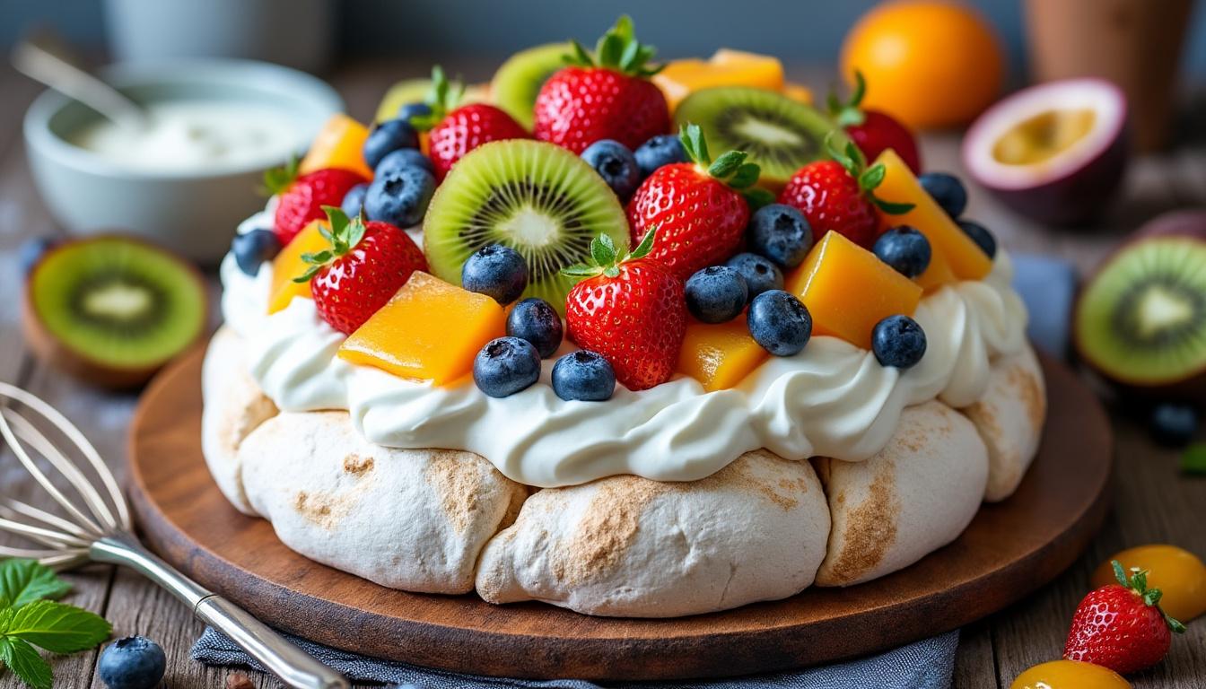 découvrez notre recette simple pour réussir une pavlova légère et gourmande, parfaite pour un dessert délicieux et aérien en toute simplicité.