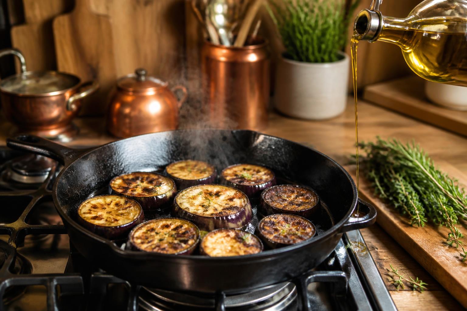 découvrez comment cuisiner rapidement une aubergine à la poêle pour sublimer ce légume d'été avec une recette simple et savoureuse.