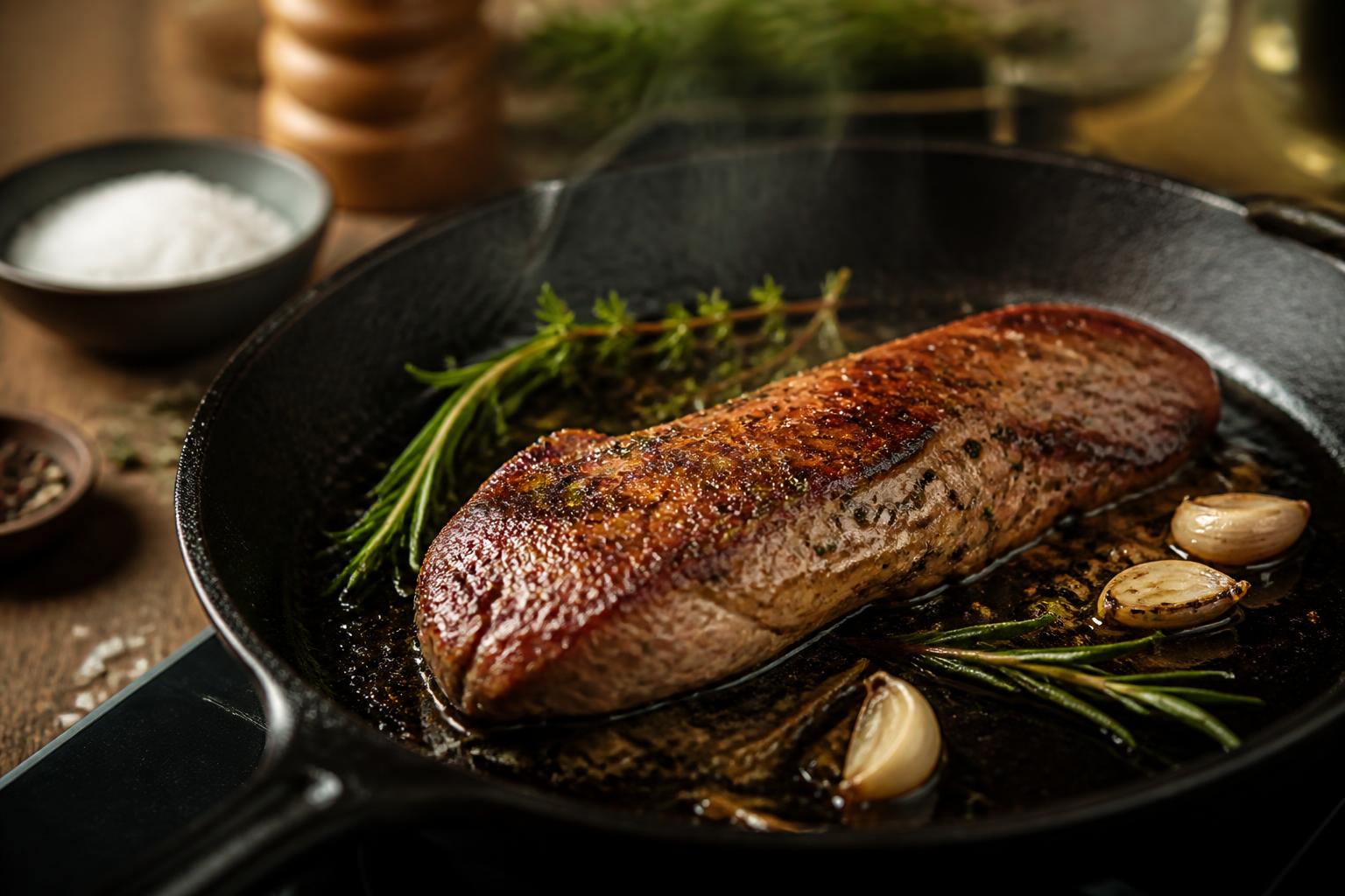 découvrez nos astuces pour réussir la cuisson du filet mignon à la poêle, afin d'obtenir une viande tendre et savoureuse à chaque fois.