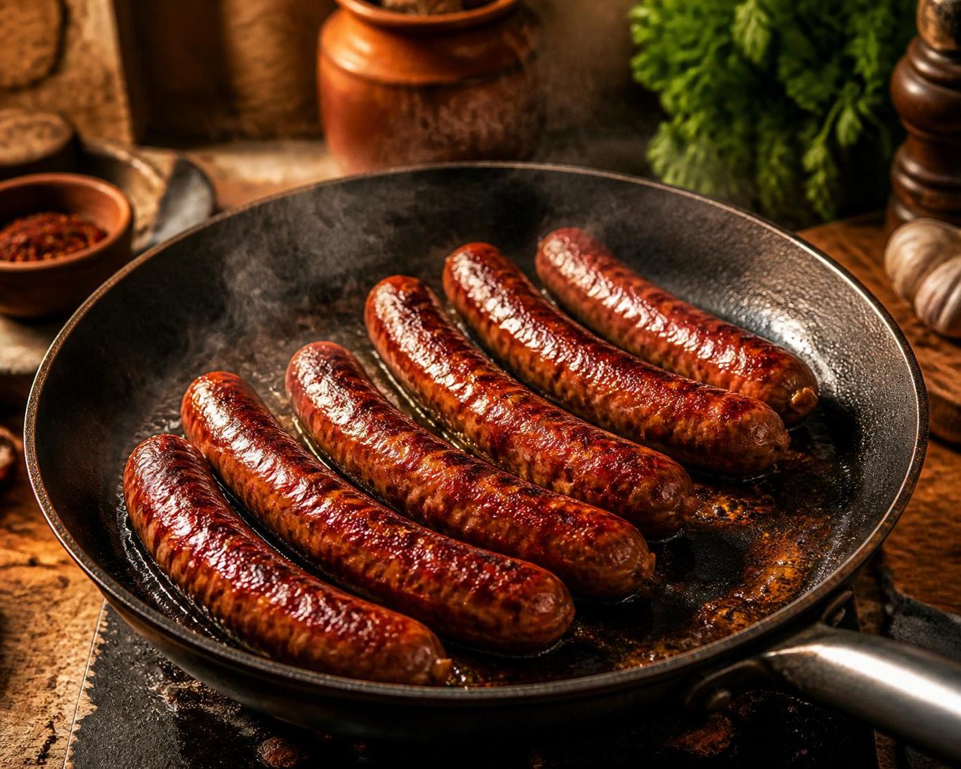 découvrez nos astuces pour cuire vos merguez à la poêle de façon savoureuse et sans éclaboussures, pour un repas réussi à chaque fois.