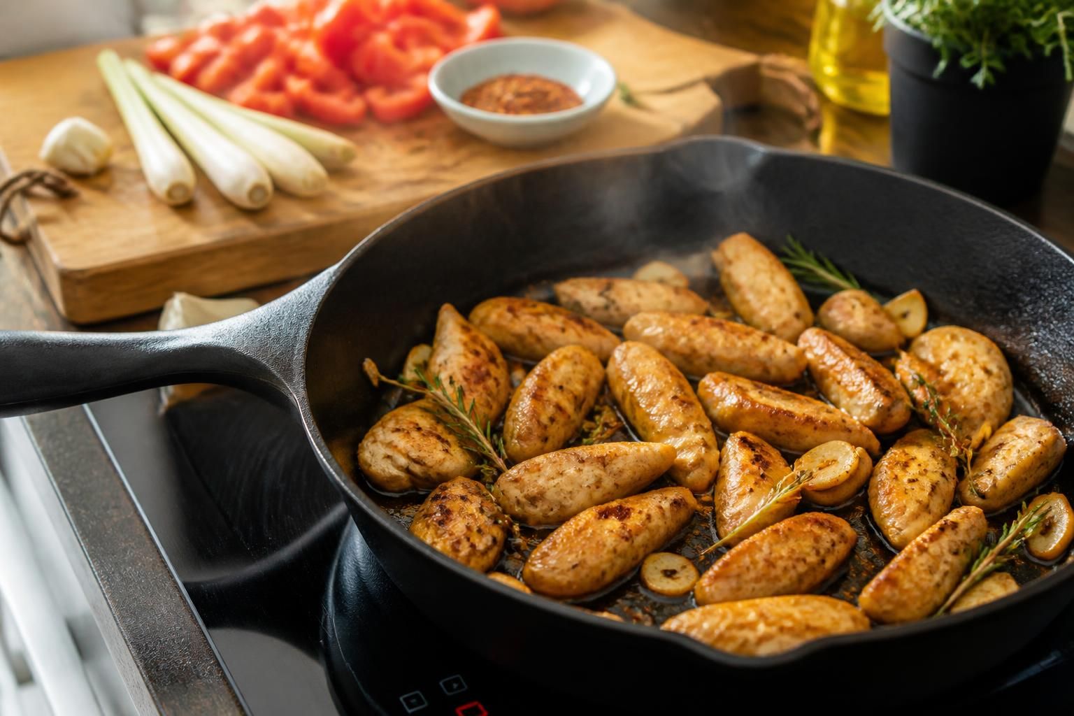 découvrez nos astuces pour préparer un émincé de poulet à la poêle rapidement et savoureusement, idéal pour un repas facile et gourmand.