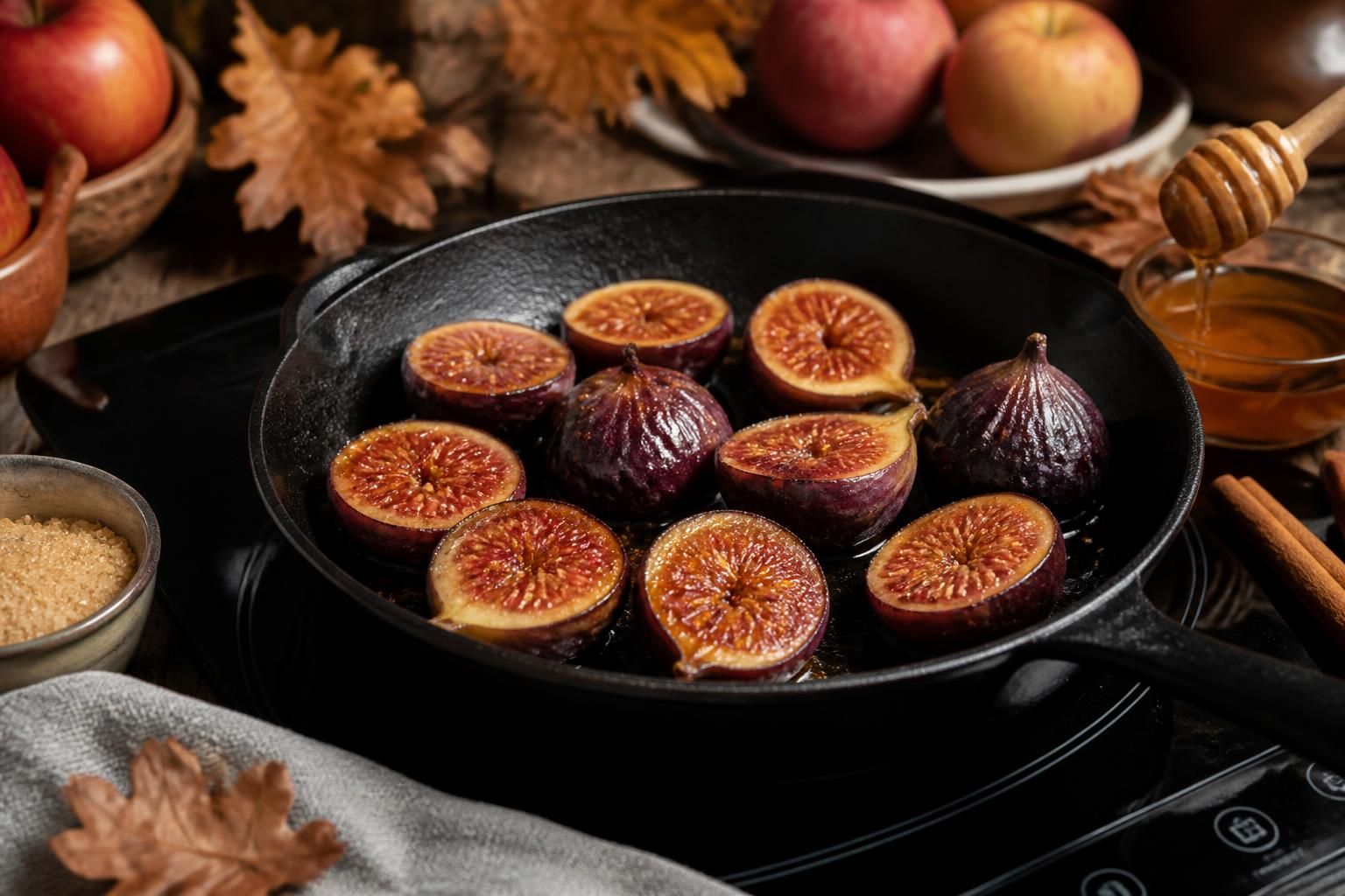 découvrez comment sublimer vos desserts d'automne avec des figues rôties à la poêle, une astuce gourmande simple et délicieuse pour régaler vos papilles.