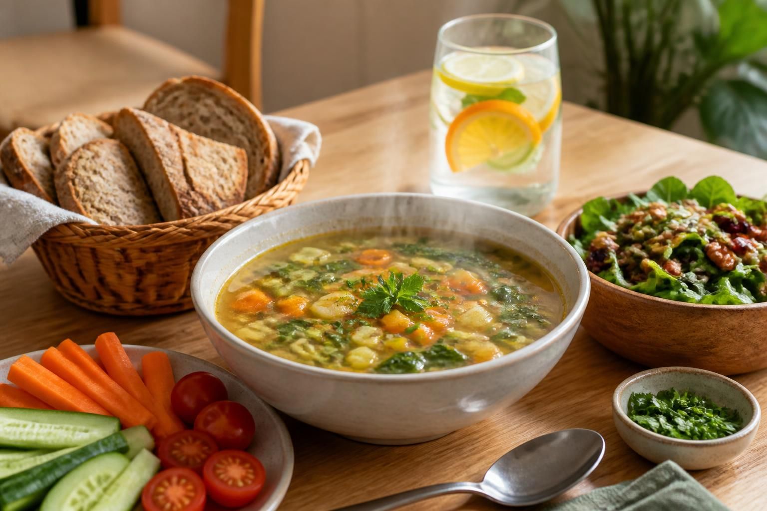découvrez nos idées d'accompagnements parfaits pour sublimer vos soupes maison et rendre vos repas santé encore plus délicieux et équilibrés.