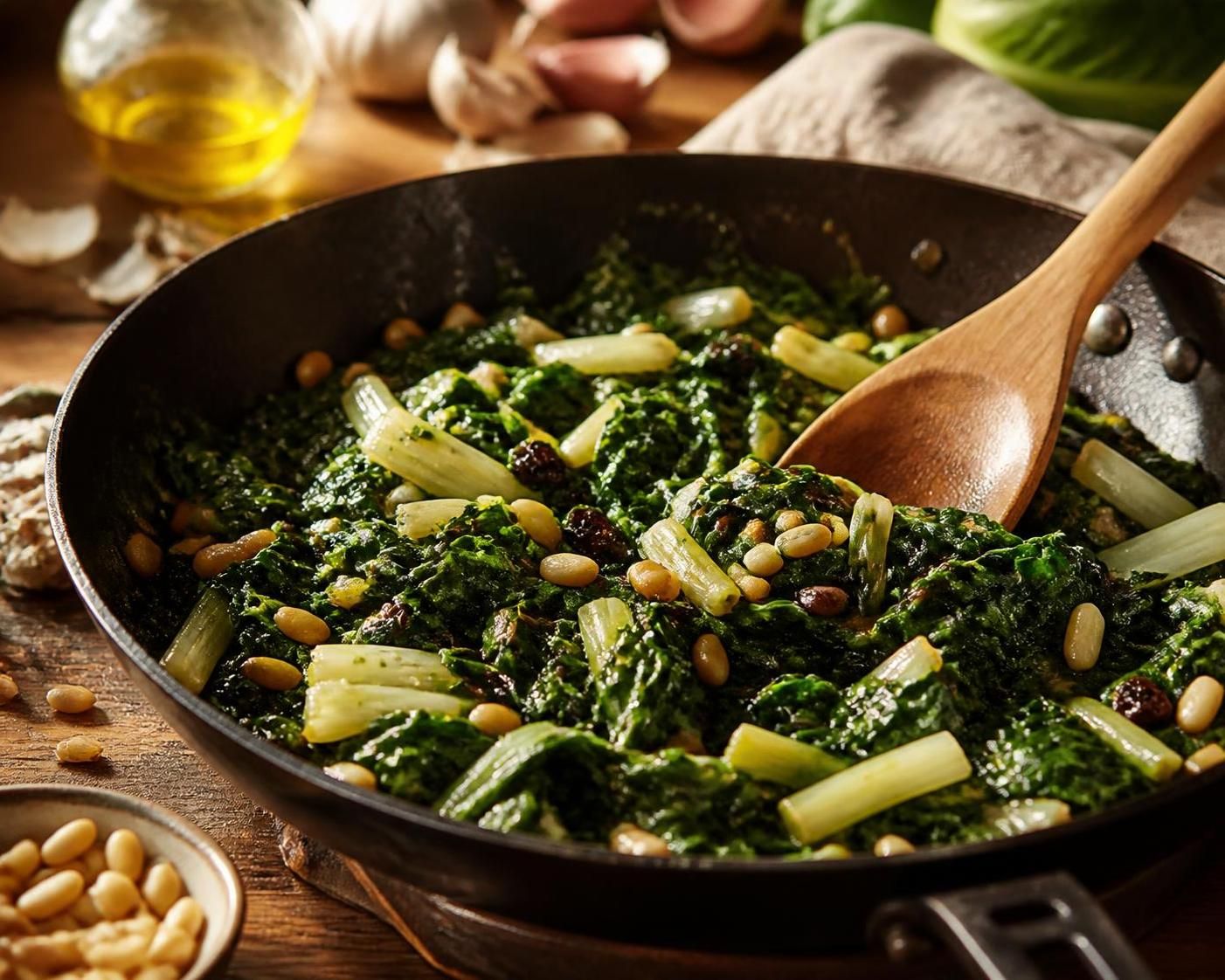 découvrez comment préparer des blettes à la poêle avec une astuce simple pour obtenir des légumes savoureux et prêts en un rien de temps.
