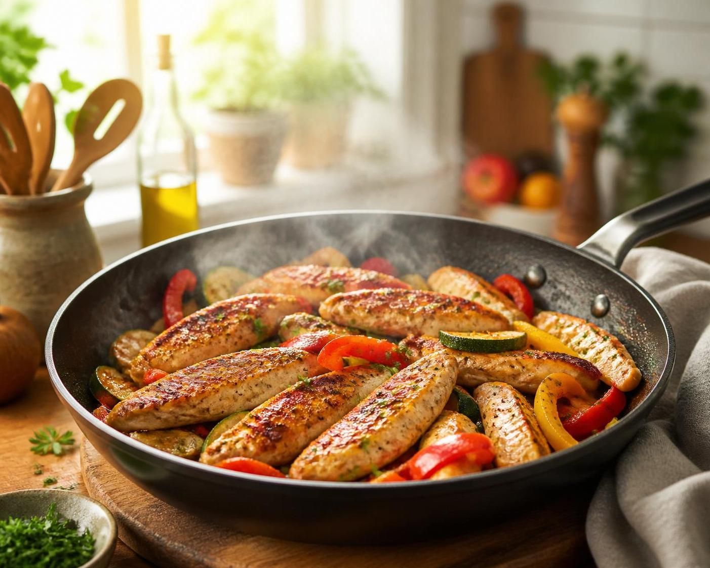 découvrez nos astuces pour réussir des aiguillettes de poulet à la poêle, tendres et savoureuses, parfaites pour un repas rapide et gourmand.