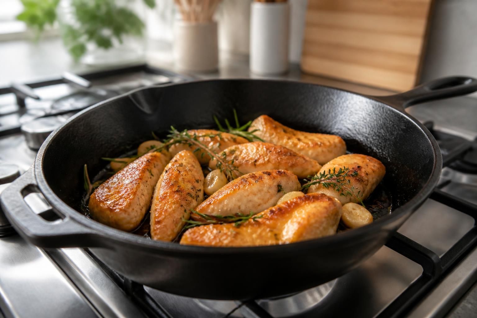 découvrez nos conseils pour préparer des aiguillettes de poulet à la poêle, tendres et savoureuses, pour un repas facile et délicieux à partager.