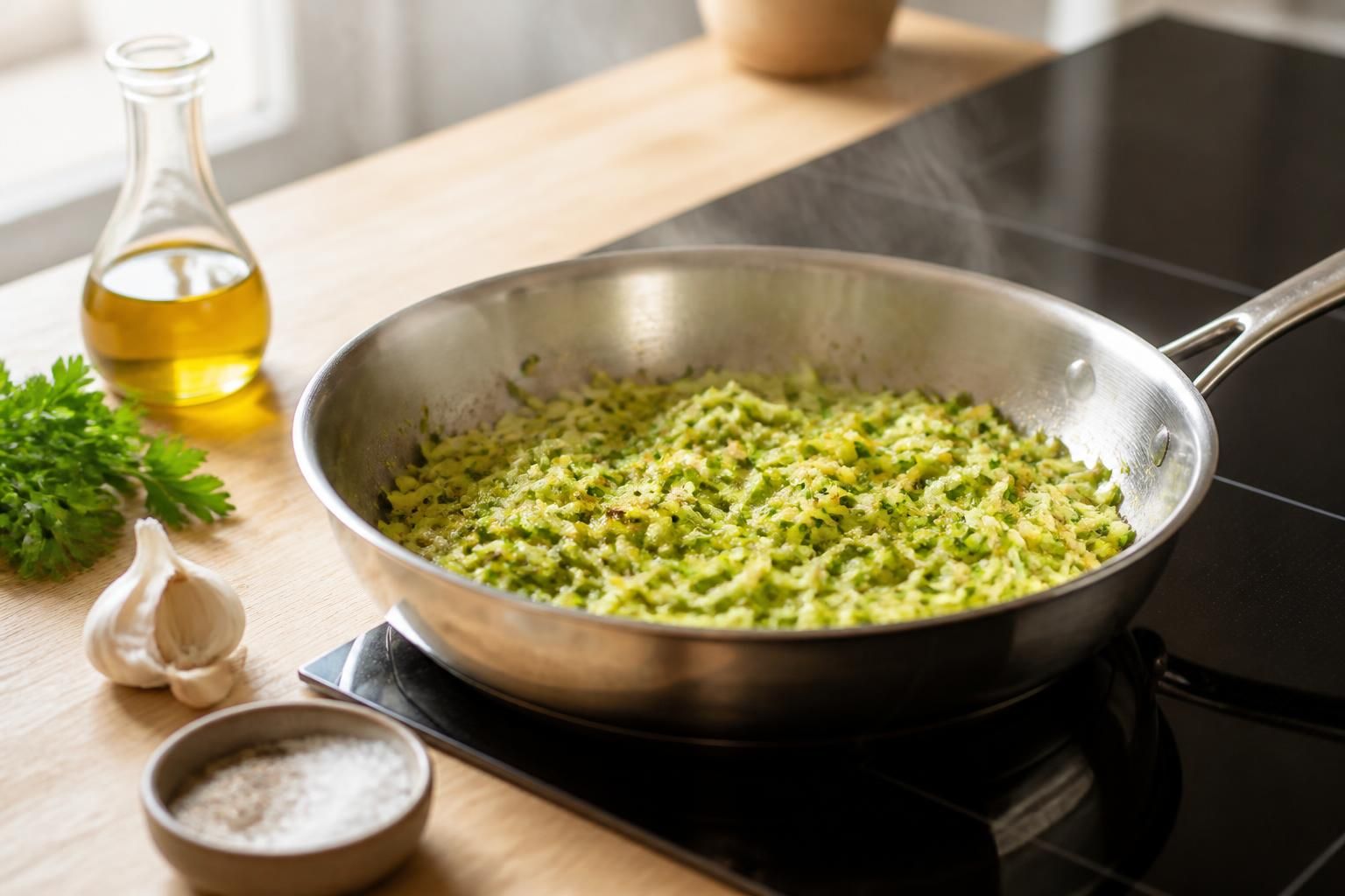découvrez comment préparer des courgettes râpées à la poêle rapidement pour un plat savoureux, léger et idéal en toutes saisons.