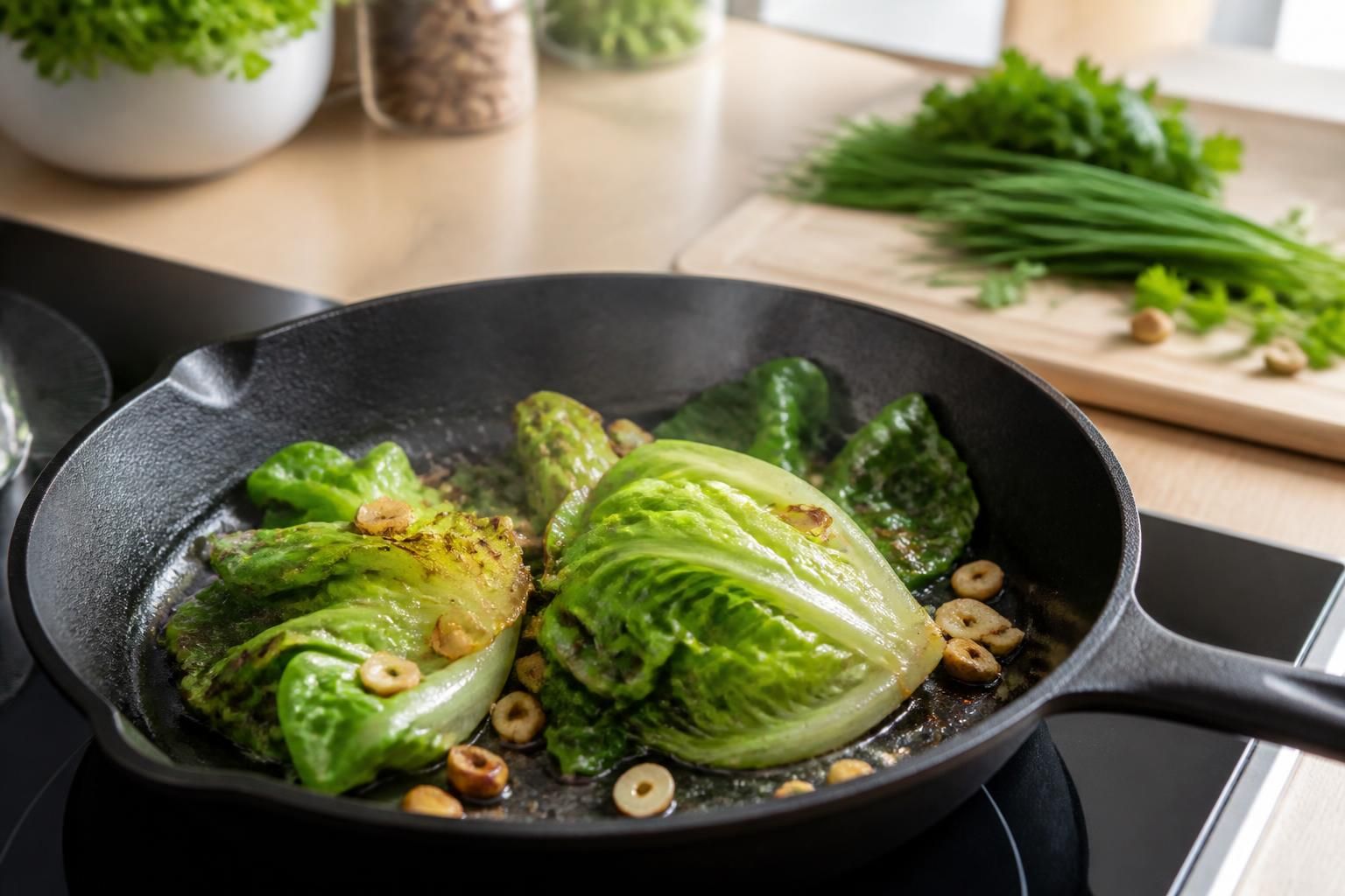 découvrez une recette originale de salade cuite à la poêle pour sublimer vos légumes verts et apporter une touche gourmande à vos repas.