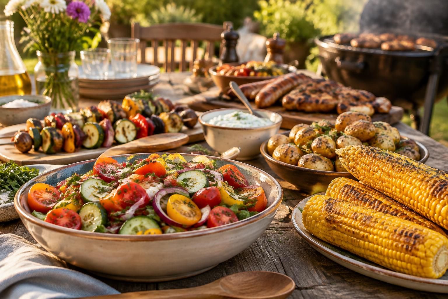 découvrez des recettes simples d’accompagnements pour barbecue : salades fraîches, légumes grillés et sauces maison pour sublimer vos grillades cet été.
