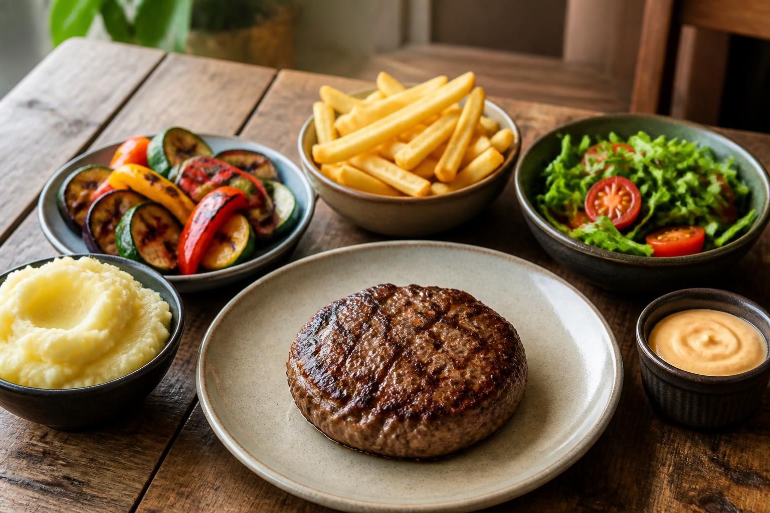 découvrez 5 idées simples et savoureuses d'accompagnements pour sublimer votre steak haché et rendre vos repas encore plus délicieux.