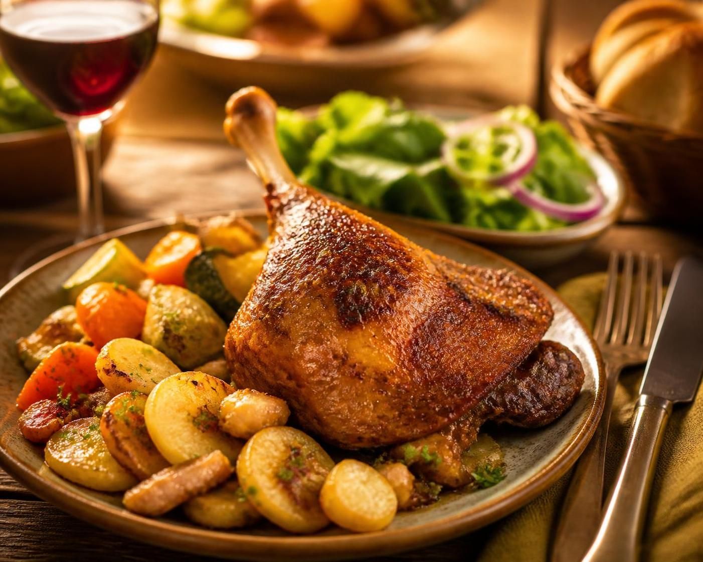 découvrez quel accompagnement choisir pour sublimer un confit de canard à table et ravir vos convives avec des saveurs équilibrées et gourmandes.